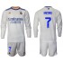 Camisola Real Madrid Hazard 7 Criança Equipamento Primeiro 2021-2022 Manga Comprida